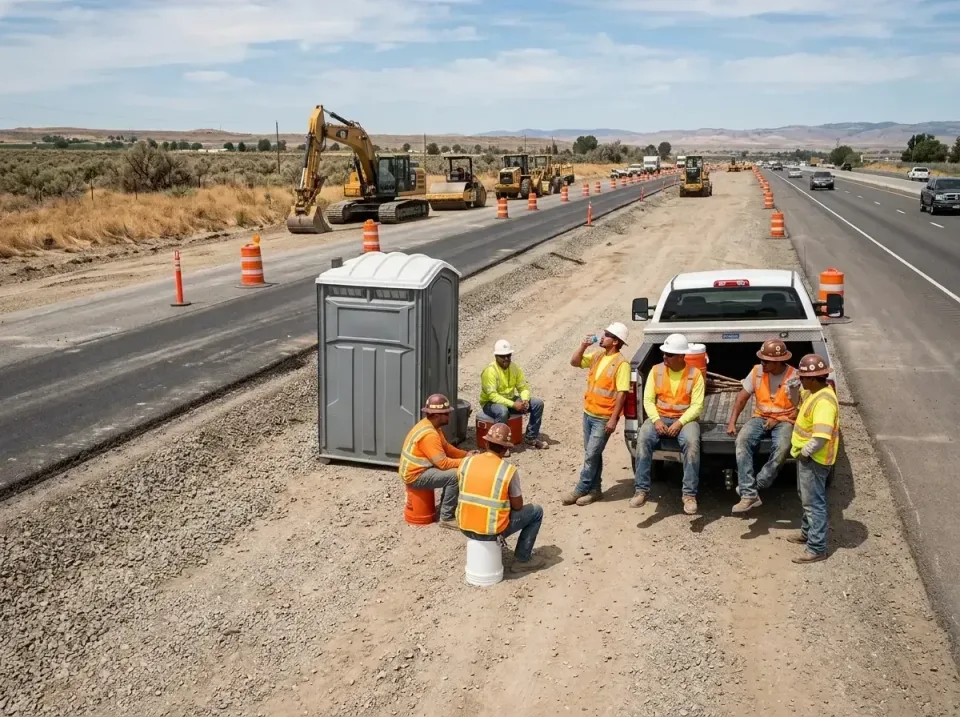 highway-road-construction-crew-007 — frequently asked questions, Porta Potty and Restroom Rentals in Winfield, AL